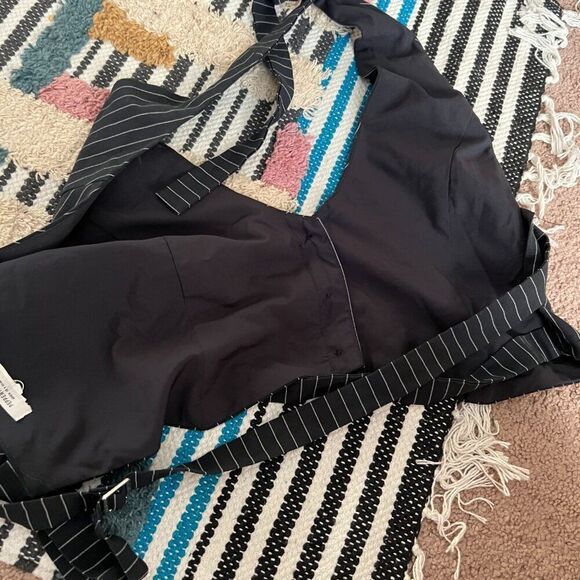 Pepper Mayo Hollywood Boulevard Vest Crop - Pinstripe M - Picture 11 of 13